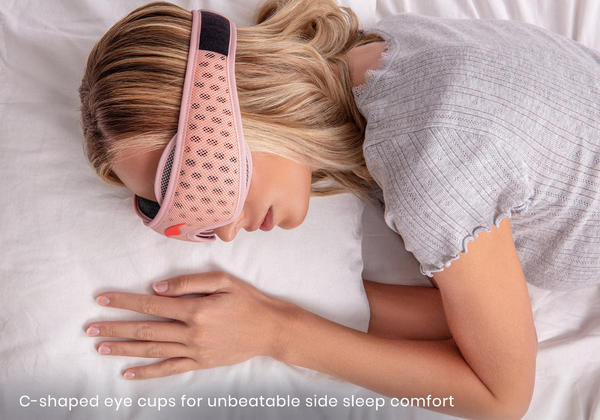 Manta PRO Sleep Mask - Pink Spark