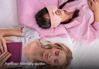 Manta SOUND Sleep Mask - Pink Spark