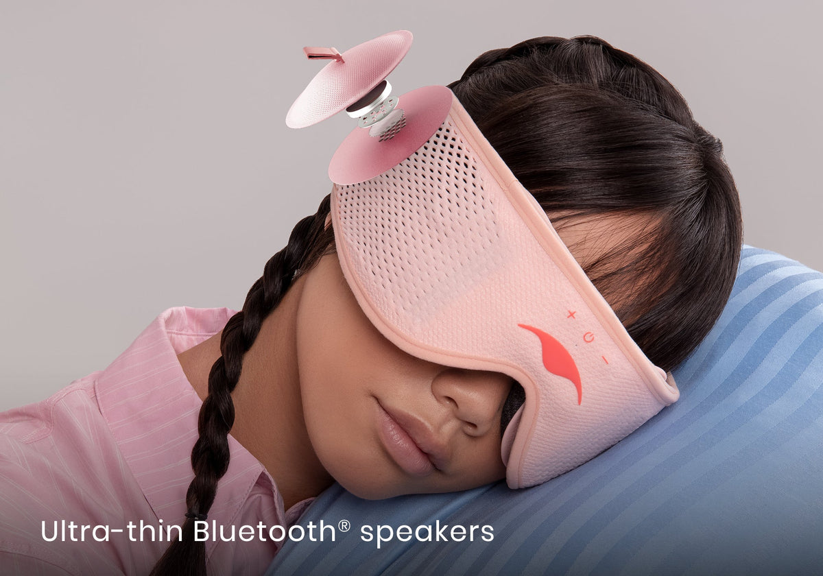 Manta SOUND Sleep Mask - Pink Spark