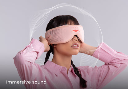 Manta SOUND Sleep Mask - Pink Spark