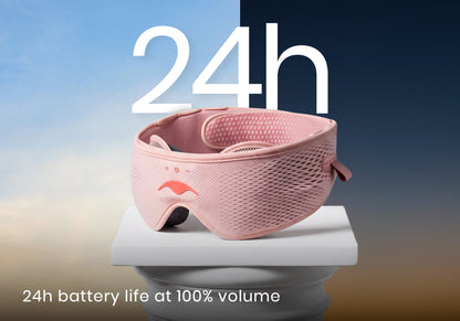 Manta SOUND Sleep Mask - Pink Spark